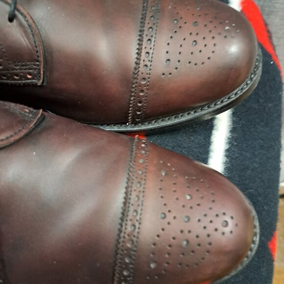 %Size 15 Men Allen Edmonds Lexington Oxfords Dress Shoes Brown Leather / D3 main image 6